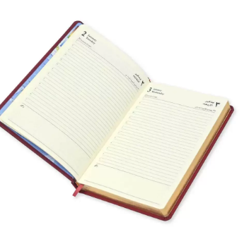 FIS Golden A5 Diary 2024 (Arabic/English) Maroon - FSDI19AEG24MR