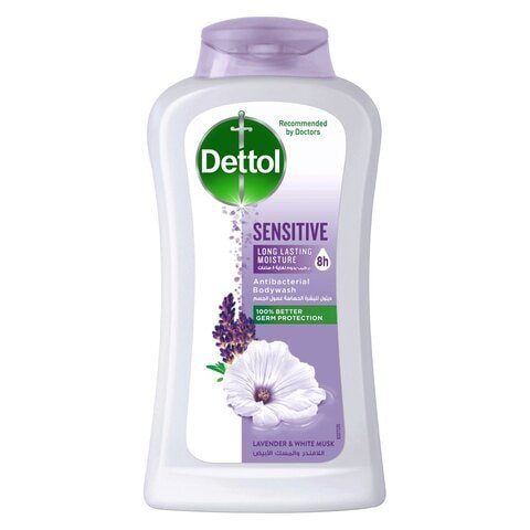 Dettol Sensitive Antibacterial Body Wash Clear 250ml
