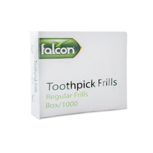 Falcon Tooth Picks Cellophane Frilled 4″ (1 Pack X 1000 Pieces)