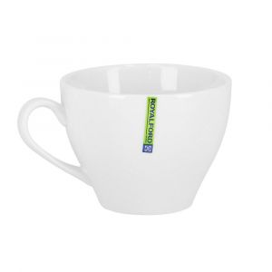 Royalford 2Pcs Cup & Saucer Set - Porcelain - White