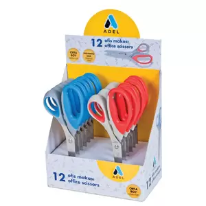 Adel Office Scissors Medium Size 12 Pcs - ALSE4012145911
