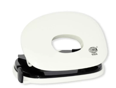 FIS 2 Hole Punch 20 Sheets Capacity, White/Black Color - FSPU9006WHBK