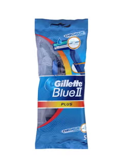 5-Piece II Plus Razor Set Blue