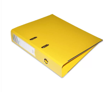 PP Lever Arch File, 8cm, F/S Size, Yellow, PP Origin Germany - FSBF8PYLFN10
