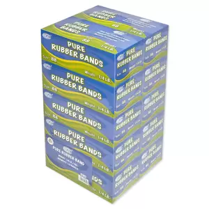 10 Boxes FIS Pure Rubber Band Yellow - FSRB88