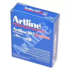 Artline Marker, Ek-107 Pack of 12, 1.5mm, Bullet, Green - ARMK107GR