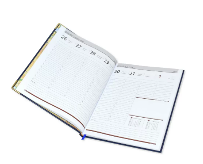 FIS Executive Diary 2023 English/French (1-Week at a glance) Brown - FSDI35E23BR