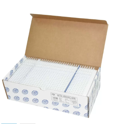100-Piece FIS Metal Binding Wire White 5/16 Inch, 34-Loop 3:1 - FSBDW516WH