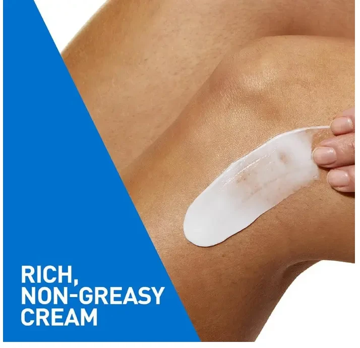 CeraVe Moisturizing Cream 48H Body and Face Moisturizer for Dry to Very Dry Skin with Hyaluronic Acid and Ceramides Fragrance Free -16Oz, 454 g