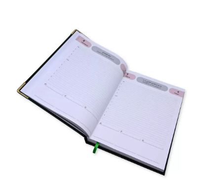 FIS Agenda Diary 2024 (Arabic/English) 1-Side Padded, Gold Corners, Green - FSDI75AEVG24GR