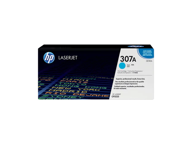 HP 307A Cyan Original LaserJet Toner Cartridge (CE741A)