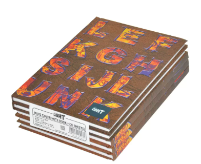 5-Piece Light Hard Cover Notebook, Single Ruled (100 Sheet) A5 Size - LINBA51505