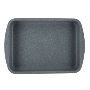 Royalford 40Cm Rectangle Baking tray - Aluminium - Black