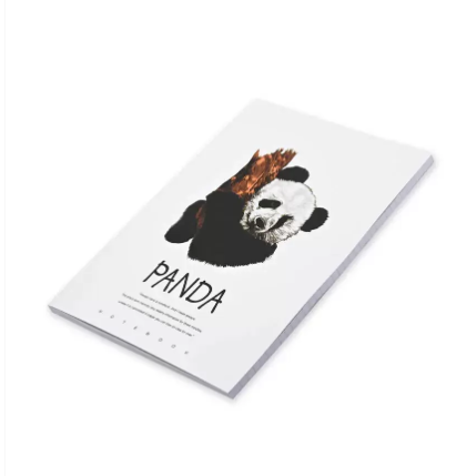 FIS Pack Of 8 Soft Cover Notebook, 96 Sheets A4 Panda Design 5 -FSNBSCA496-PAN5