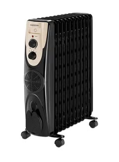 11-Fins Oil Radiator Room Heater With Fan 2500.0 W OR011FD-B5 Gold/Black