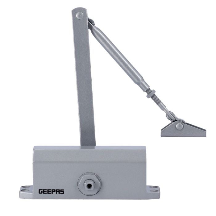 Geepas GHW65057 Door Closure - Durable Material With Double Speed Leak Free Hydraulic Working | Max-65 Kg Door For Office, Showrooms, Shops & More | 1 Years Warranty