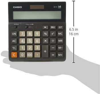 Casio DH-14-BK-W-DH Desktop Calculator Black