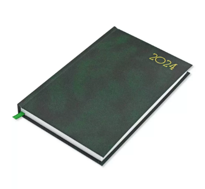 FIS A5 Diary 2024 Green (French) - FSDI29FR24GR
