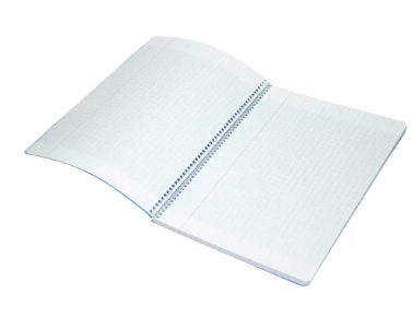 FIS Spiral PP Soft Cover Notebook, French Ruling, 100 Sheets, A4 Size, Blue Color - FSNBSA4FRPPBL