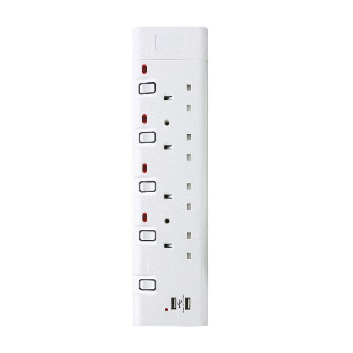 Portable Multiple Socket | 4 Way - 3 Metre + USB