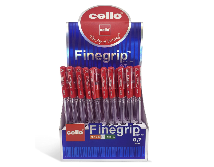 [{"value":"Cello 50-Piece Finegrip Ballpoint Pen"},{"value":"0.7mm"},{"value":"Red"},{"value":"cello"},{"value":"finegrip ballpn"},{"value":"cello finegrip ballpen"},{"value":"finegrip ballpoint"},{"value":"finegrip cello ballpen"},{"value":"cello finegrip red"},{"value":"cello finegrip black"},{"value":"cello finegrip blue"}]