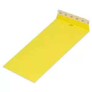 FIS Pack of 50 FIS Neon Color Envelopes, 80 GSM, Peel & Seal, Size 9 X 4 Inch, Color Lemon