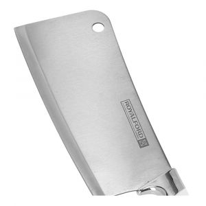 Royalford 7" Marble Designed Cleaver Knife - Stainless Steel - White