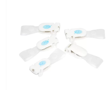 50-pcs FIS name badge clip White - FSNAB-02WH