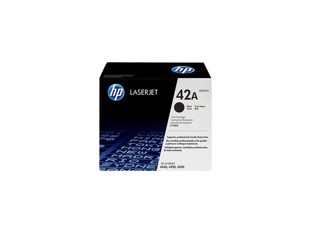 HP 42A Black Original LaserJet Toner Cartridge (Q5942A)