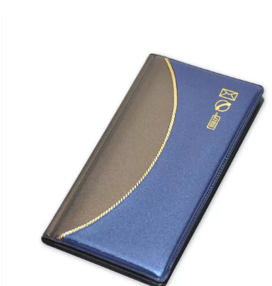 FIS Address Book English with PVC Padded Cover, With Gilding, 90 x 170 mm Size, 52 Sheets - FSAD9X17EGS