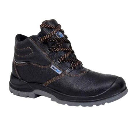 Vaultex SGK S3 High Ankle Leather Safety Shoes- Black