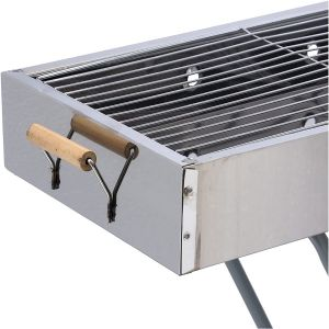 Royalford Barbecue Stand With Grill - Stainless Steel - Silver - 04 L