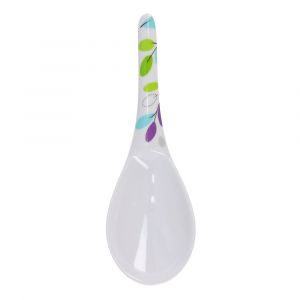 Royalford Melamine Serving Spoon - Melamine - White - 10 CM - RF7392LF