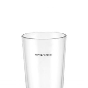 Royalford Heavy Juice Glass Set 3 Pcs - Glass - Clear - 360 ML
