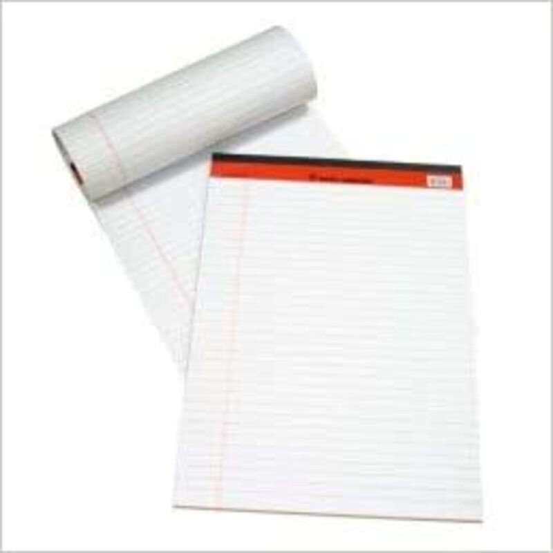 SINARLINE LEGAL PAD, LINE RULED, 56GSM, 50SHEETS/PAD, WHITE, ASSORTED SIZES