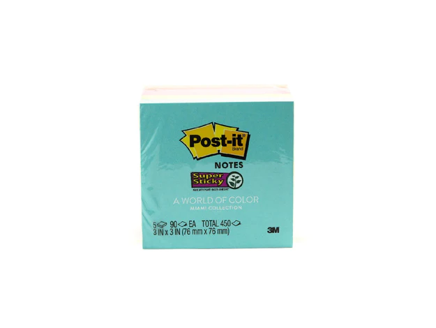3M Post-It Notes Super Sticky 654-5SSMIA 5pads/pack