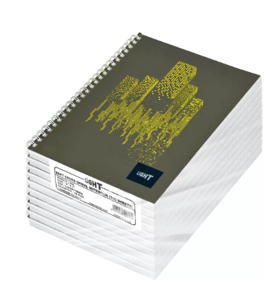 Light Spiral Soft Cover Notebook Single Line - LINB971806S (Pack of 10 Pcs X 100 Sheets, 9 X 7in)