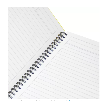 FIS Pack of 5 Spiral Hard Cover Notebook 9X7 Inches (22.86 X 20.32 CM) Single Line,With Border,100 Sheets-Assorted Color -FSNBS97NASST