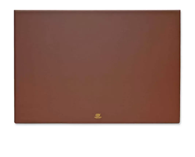 FIS Year Planner 2024 (English/French) PVC Desk Blotter, Brown - FSDK2EF24BR