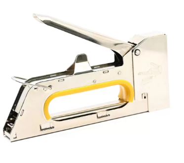 Fis Heavy Duty Metal Stapler Gun Tacker Staples used 23/6,23/8,23/10,24/6 mm Color Silver/Yellow -FSSFNGT-12