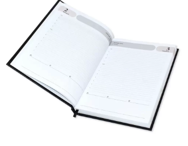 FIS Agenda Diary 2023 (English) Black - FSDI75EVN23BK