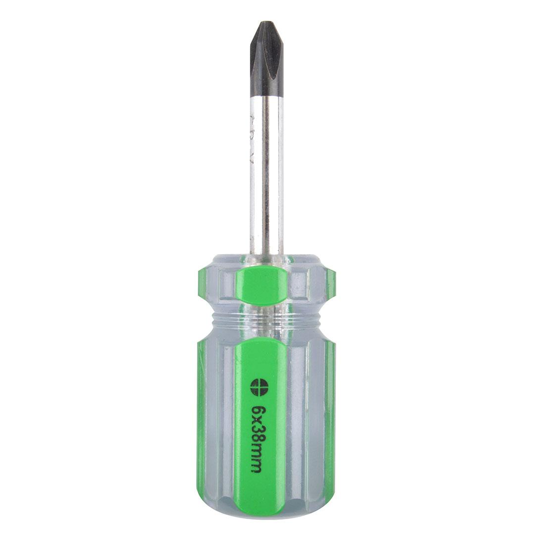 Screw Driver Size 6x38mm (+) With Plastic Handle
