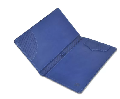 FIS Executive Bill Folder Blue Color, Italian PU with Magnet Flap 150X245mm - FSCLBFBLD3