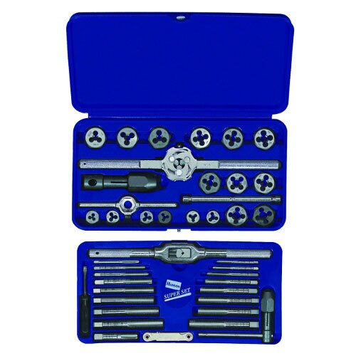 IRWIN 26317 TAP & DIE SET 41PCS; 3-12MM