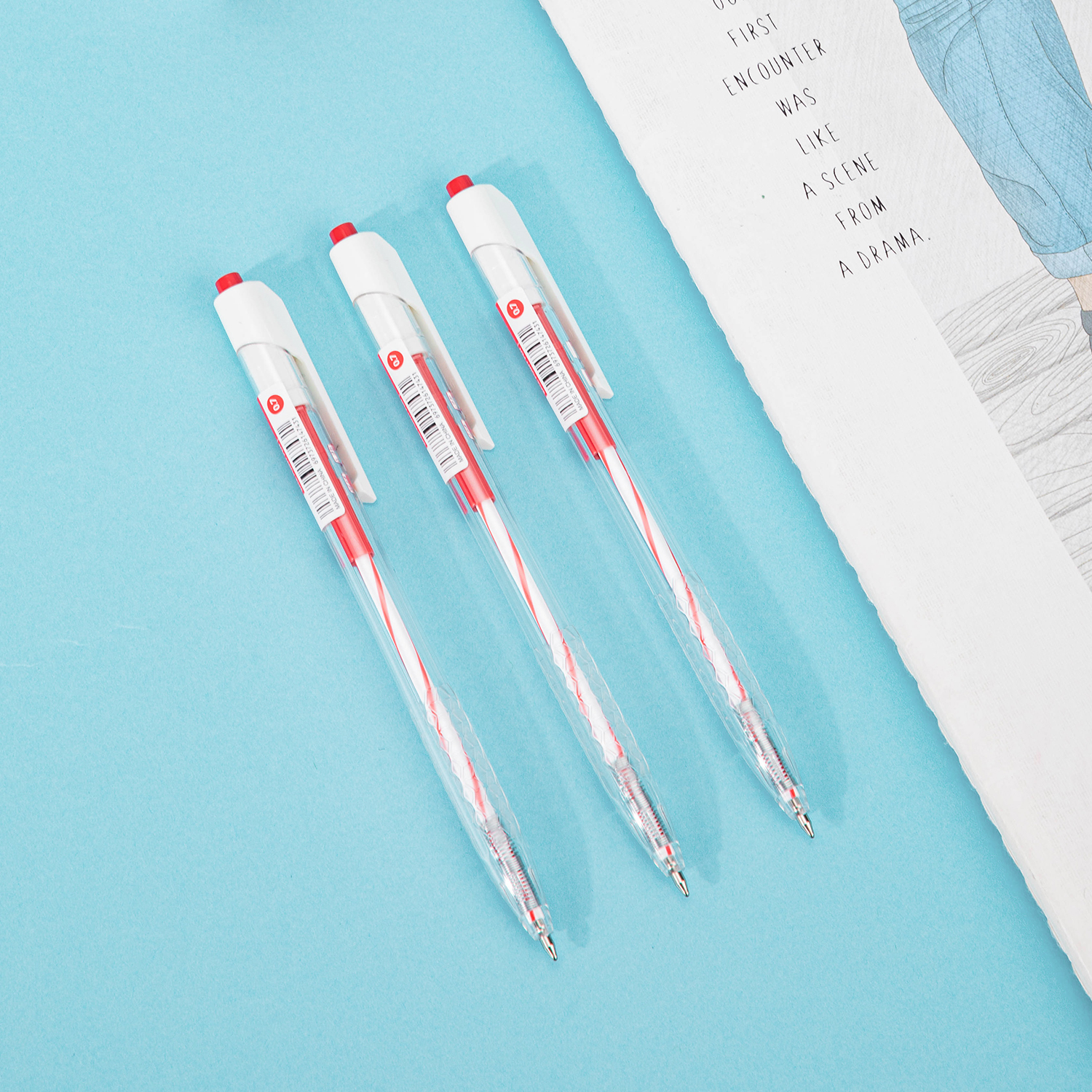 Deli-EQ24-RD Ball Point Pen