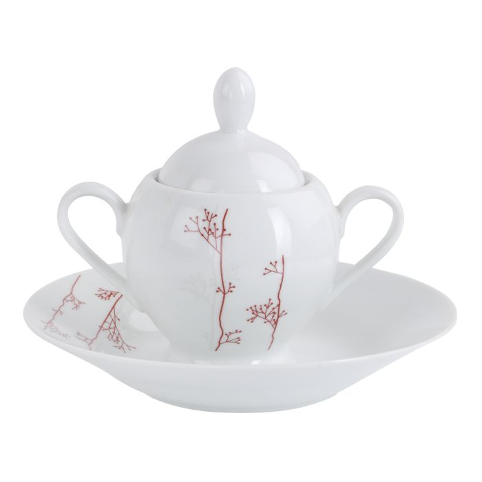 Royalford RF9988 49Pcs Supremo Dinner Set - Floral Design Plates, Bowls, Spoons, Cup & Saucer Tea Pot | Comfortable Handling | Ideal For Everyday Use, Family Get- Together, Restaurant & More