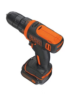 Cordless Drill Driver, With Battery (1.5Ah Li-Ion), 20-Pieces Hand Tools Set ,And Bag 10.8V BDCDD12HTSA-B5 Orange/Black 10mm,