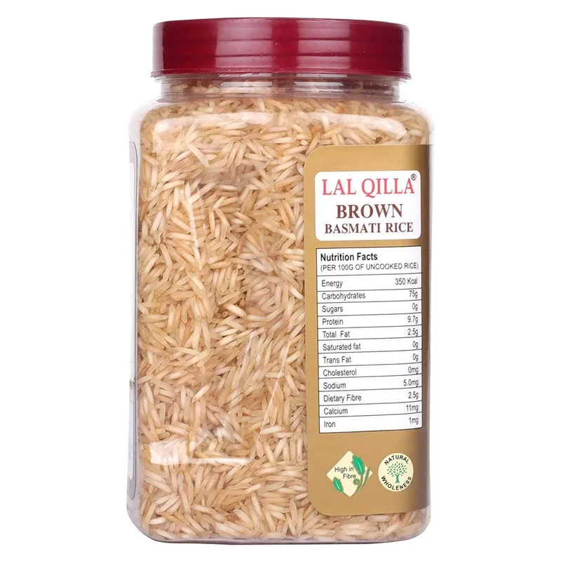Lal Qilla Brown Basmati Rice Jar - 1 Kg