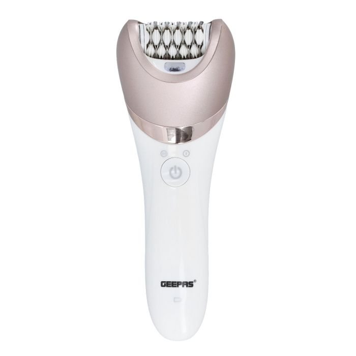 Geepas GLS86053 Lady Shaver Set - Electric Hair Remover | Detachable Shaving Head| On/Off Switch| LED Indicator Light| Ideal To Remove Unwanted Hair