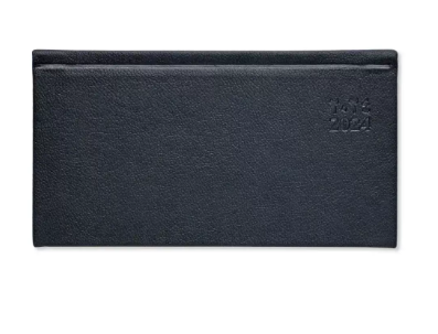 FIS 2024 Slim Diary,Italian PU (Arabic English), Hard Cover, Black -FSDI57AE24BK